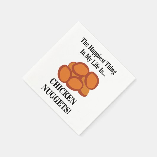 Chicken Nugget Fast Food Chicken Nugget Party Serviette (Ecke)