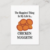 Chicken Nugget Fast Food Chicken Nugget Visitenkarte (Vorderseite)