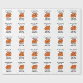 Chicken Nugget Fast Food Funny Chicken Nugget Geschenkpapier (Flach)