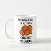 Chicken Nugget Fast Food Funny Chicken Nugget Kaffeetasse (Links)
