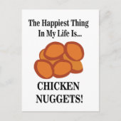 Chicken Nugget Fast Food Funny Chicken Nugget Postkarte (Vorderseite)
