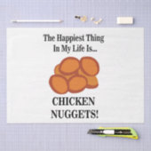 Chicken Nugget Fast Food Funny Chicken Nugget Seidenpapier (Handwerk)