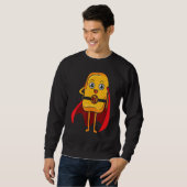 Chicken Nugget I Liebe Fried Chicken Nugget Fast f Sweatshirt (Vorne ganz)