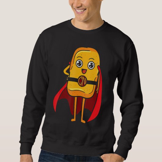 Chicken Nugget I Liebe Fried Chicken Nugget Fast f Sweatshirt (Vorderseite)