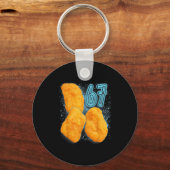 Chicken Nugget Lover 67 Meme Six Seven Fried Chick Schlüsselanhänger (Vorderseite)