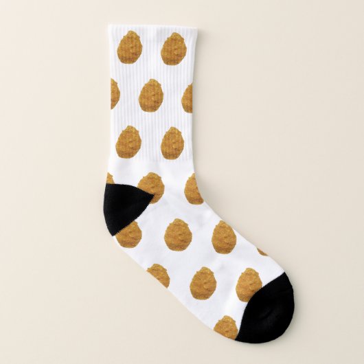 Chicken Nugget Print Socken (Links - Innen)