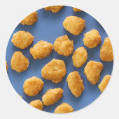 Chicken Nugget Tasche Runder Aufkleber (Vorderseite)