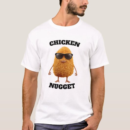 Chicken Nugget Wearing Sunglasses Cool t shirt (Vorderseite)