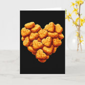Chicken Nuggets Are My Valentine Heart Funny Valen Karte (Gelbe Blume)