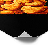 Chicken Nuggets Are My Valentine Heart Funny Valen Poster (Ecke)