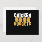 Chicken Nuggets Chicken Nuggets Postkarte (Vorne/Hinten)