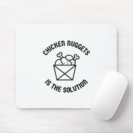 Chicken Nuggets ist die Lösung Mousepad (Mit Mouse)