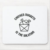 Chicken Nuggets ist die Lösung Mousepad (Vorne)
