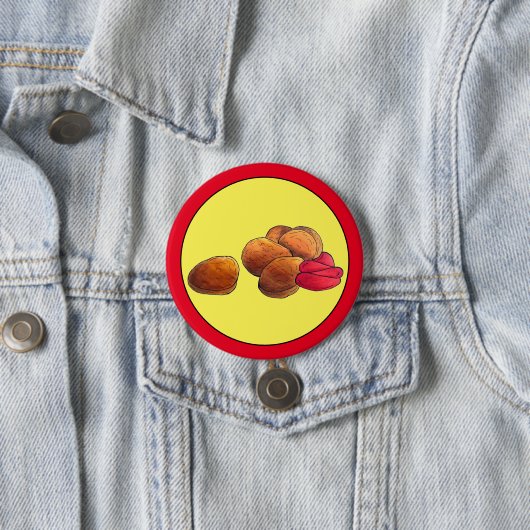 Chicken Nuggets Ketchup Junk Fast Food Feinschmeck Button (Beispiel)