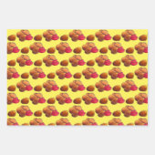 Chicken Nuggets Ketchup Junk Fast Food Feinschmeck Geschenkpapier Set (Vorderseite 3)