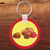 Chicken Nuggets Ketchup Junk Fast Food Feinschmeck Schlüsselanhänger (Vorderseite)