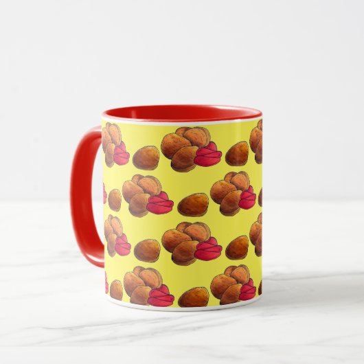 Chicken Nuggets Ketchup Junk Fast Food Feinschmeck Tasse (Vorderseite Links)