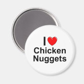 Chicken Nuggets Magnet (Vorderseite/Rückseite)