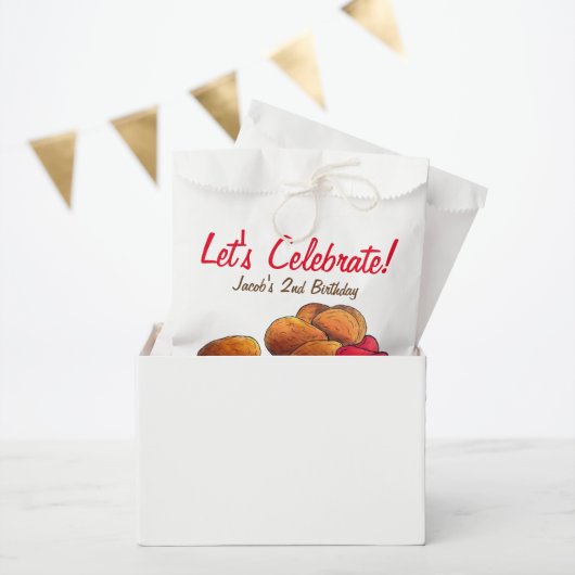 Chicken Nuggets mit Ketchup Junk Fast Food Feinsch Geschenktütchen (Party)