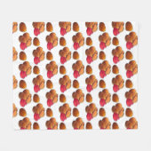 Chicken Nuggets mit Ketchup Junk Food Feinschmecke Fleecedecke (Vorderseite (Horizontal))