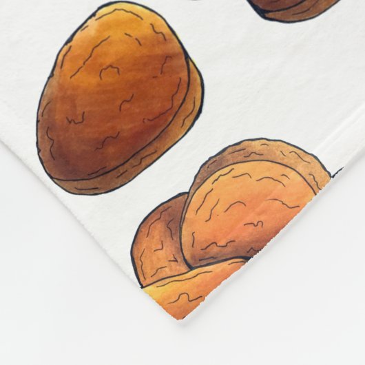 Chicken Nuggets mit Ketchup Junk Food Feinschmecke Fleecedecke (Ecke)