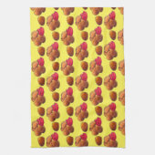 Chicken Nuggets mit Ketchup Junk Food Feinschmecke Geschirrtuch (Vertikal)