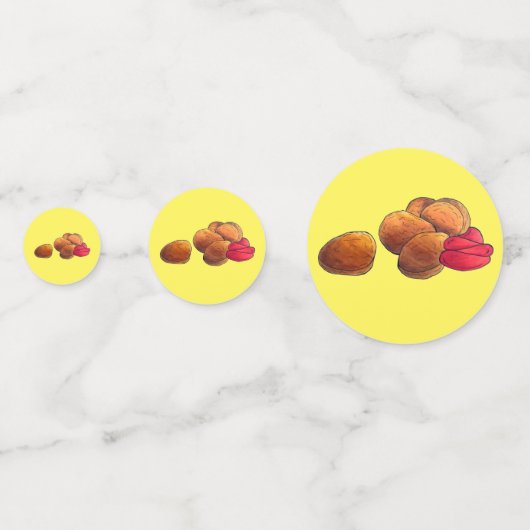 Chicken Nuggets mit Ketchup Junk Food Feinschmecke Konfetti (Vorderseiten)