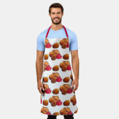 Chicken Nuggets mit Ketchup Junk Food Feinschmecke Schürze (Getragen)