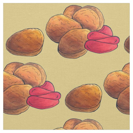 Chicken Nuggets mit Ketchup Junk Food Feinschmecke Stoff (Nahaufnahme)