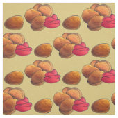 Chicken Nuggets mit Ketchup Junk Food Feinschmecke Stoff (Muster)