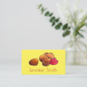 Chicken Nuggets mit Ketchup Junk Food Feinschmecke Visitenkarte (Stehend Vorderseite)