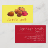 Chicken Nuggets mit Ketchup Junk Food Feinschmecke Visitenkarte (Vorne/Hinten)