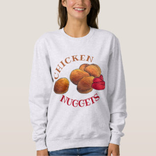 Chicken Nuggets Nugs Ketchup Junk Food Feinschmeck Sweatshirt