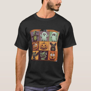 Chicken Nuggets Pumpkin Halloween 90 s Vintag T S T-Shirt
