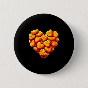 Chicken Nuggets sind mein Valentinsherz Lustiger V Button