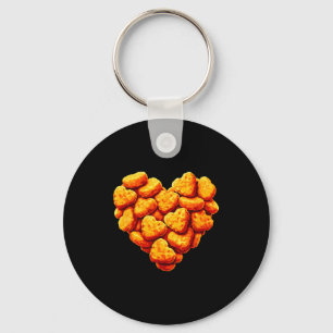 Chicken Nuggets sind mein Valentinsherz Lustiger V Schlüsselanhänger