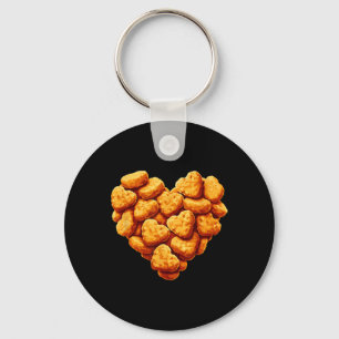 Chicken Nuggets sind mein Valentinsherz Lustiger V Schlüsselanhänger