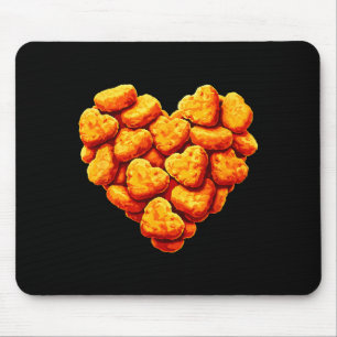 Chicken Nuggets sind mein Valentinsherz Lustiges V Mousepad