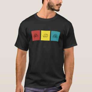 Chicken Nuggets und gebratenes Hähnchen - Vintage- T-Shirt