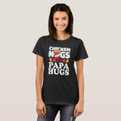 Chicken Nugs And Papa Hugs Chicken Nugget T-Shirt (Vorne ganz)