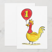Chicken One Einladung (Vorne/Hinten)