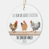 Chicken Ornament Weihnachtsgebäck Lover Geschenk (Links)