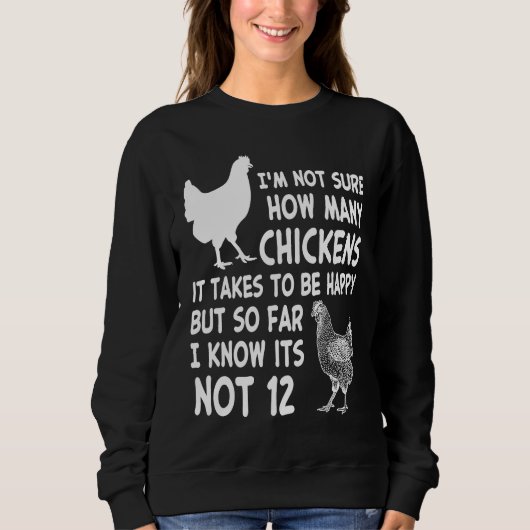Chicken Owner Im Not Sure How Many Chickens Its No Sweatshirt (Vorderseite)