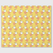 CHICKEN PANIC von Sandra Boynton [gelb] Geschenkpapier (Flach)