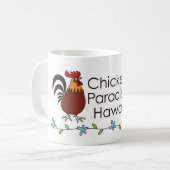Chicken Paradise Hawaii Logo-Tasse Kaffeetasse (Vorderseite Links)