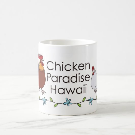 Chicken Paradise Hawaii Logo-Tasse Kaffeetasse (Mittel)