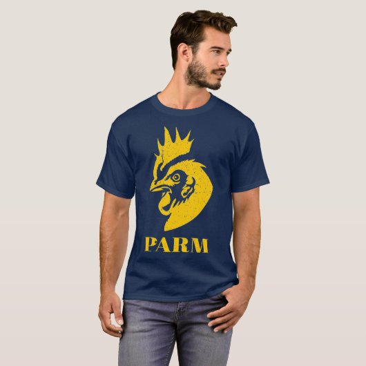 Chicken Parm Meat Lovers T-Shirt Funny Farm Gesche (Vorne ganz)