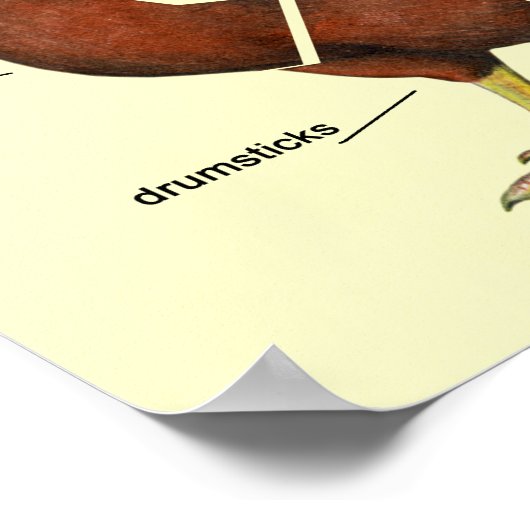 Chicken Parts Poster (Ecke)