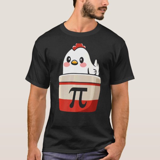 Chicken Pi T-Shirt Chicke Pie Funny Math Teacher S (Vorderseite)