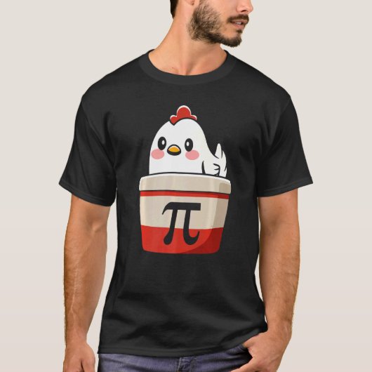 Chicken Pi T-Shirt Chicke Pie Funny Math Teacher S (Vorderseite)